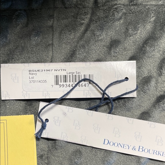 Dooney & Bourke Dark Blue Suede purse Large Hobo Bag, Camden like new - Picture 15 of 16